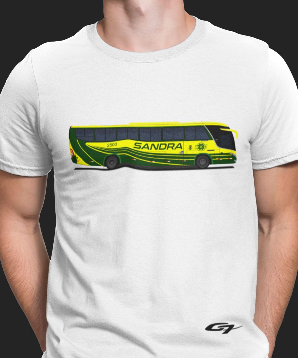 Nome do produto: CAMISETA ÔNIBUS VIAÇÃO SANDRA MARCOPOLO G7
