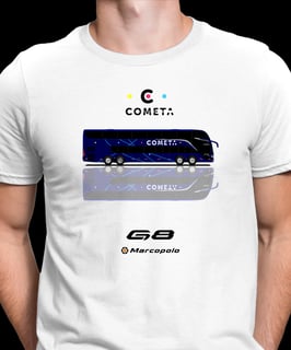 CAMISETA VIAÇÃO COMETA MARCOPOLO G8