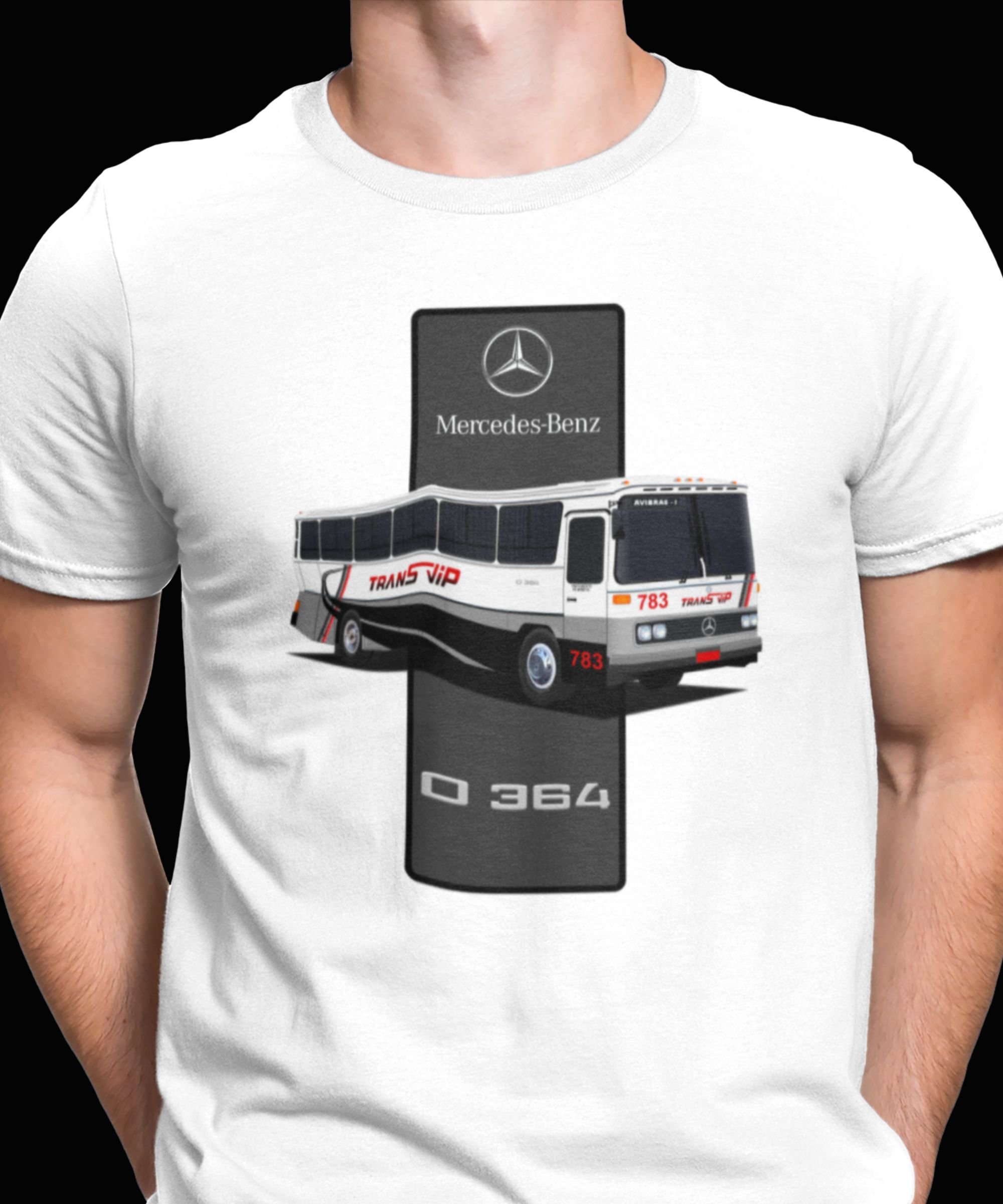 CAMISETA ÔNIBUS TRANSVIP ANOS 90 - MERCEDES BENZ O-364