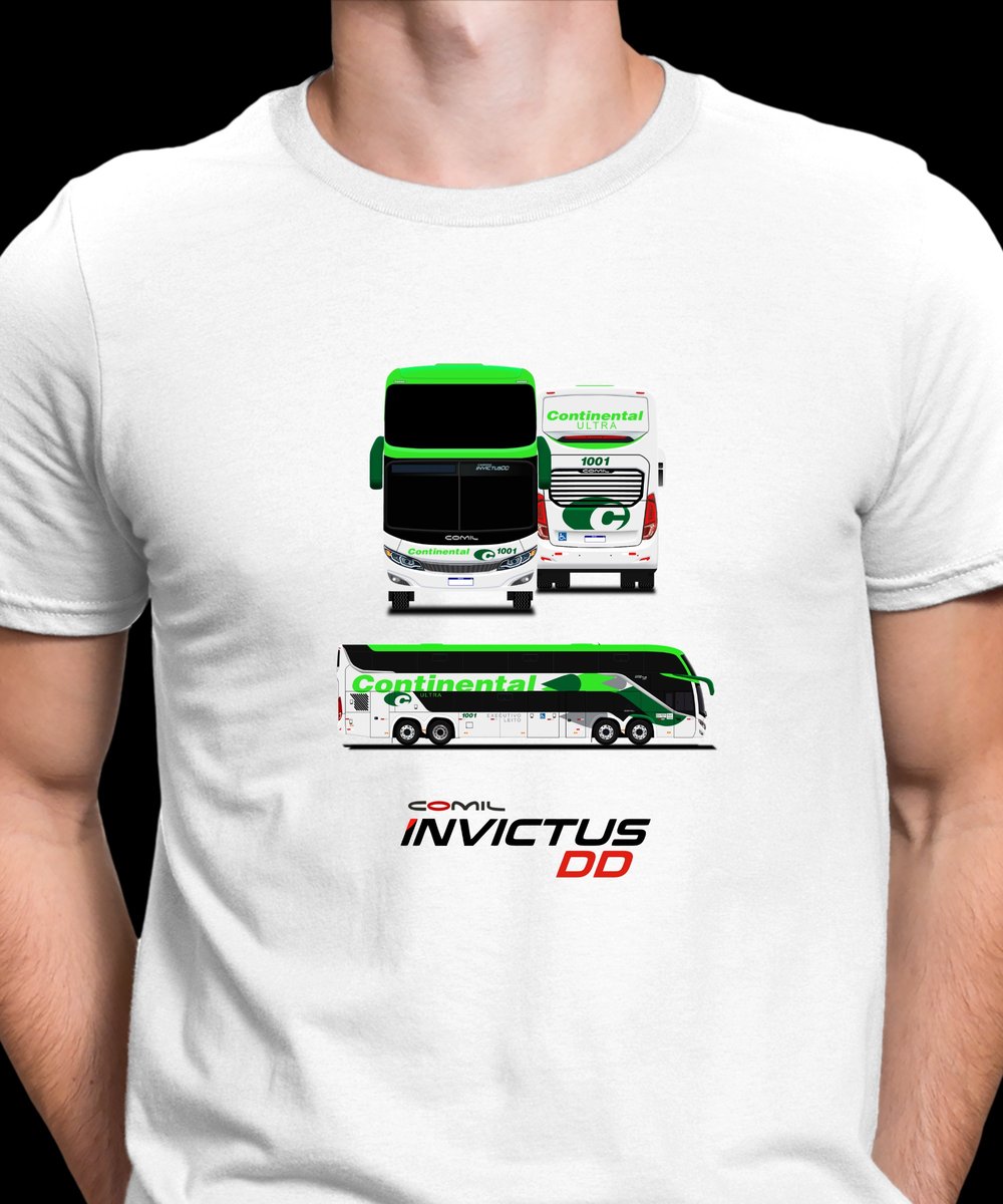 Nome do produto: CAMISETA ÔNIBUS VIAÇÃO CONTINENTAL COMIL CAMPIONE INVICTUS DD