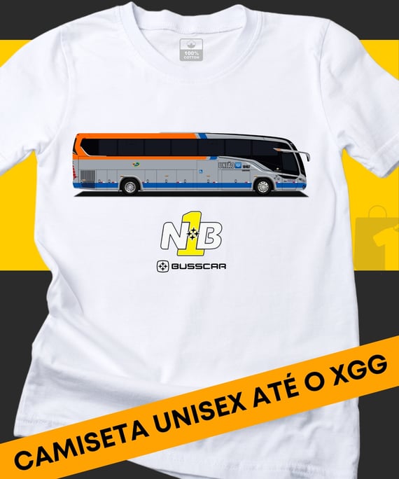 CAMISETA ÔNIBUS EXPRESSO UNIÃO BUSSCAR NB1
