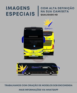 Nome do produto CAMISETA ÔNIBUS GIPSYY MARCOPOLO G8