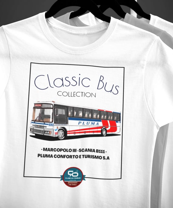 CAMISETA MASCULINA PLUMA - MARCOPOLO 3 SCANIA B111