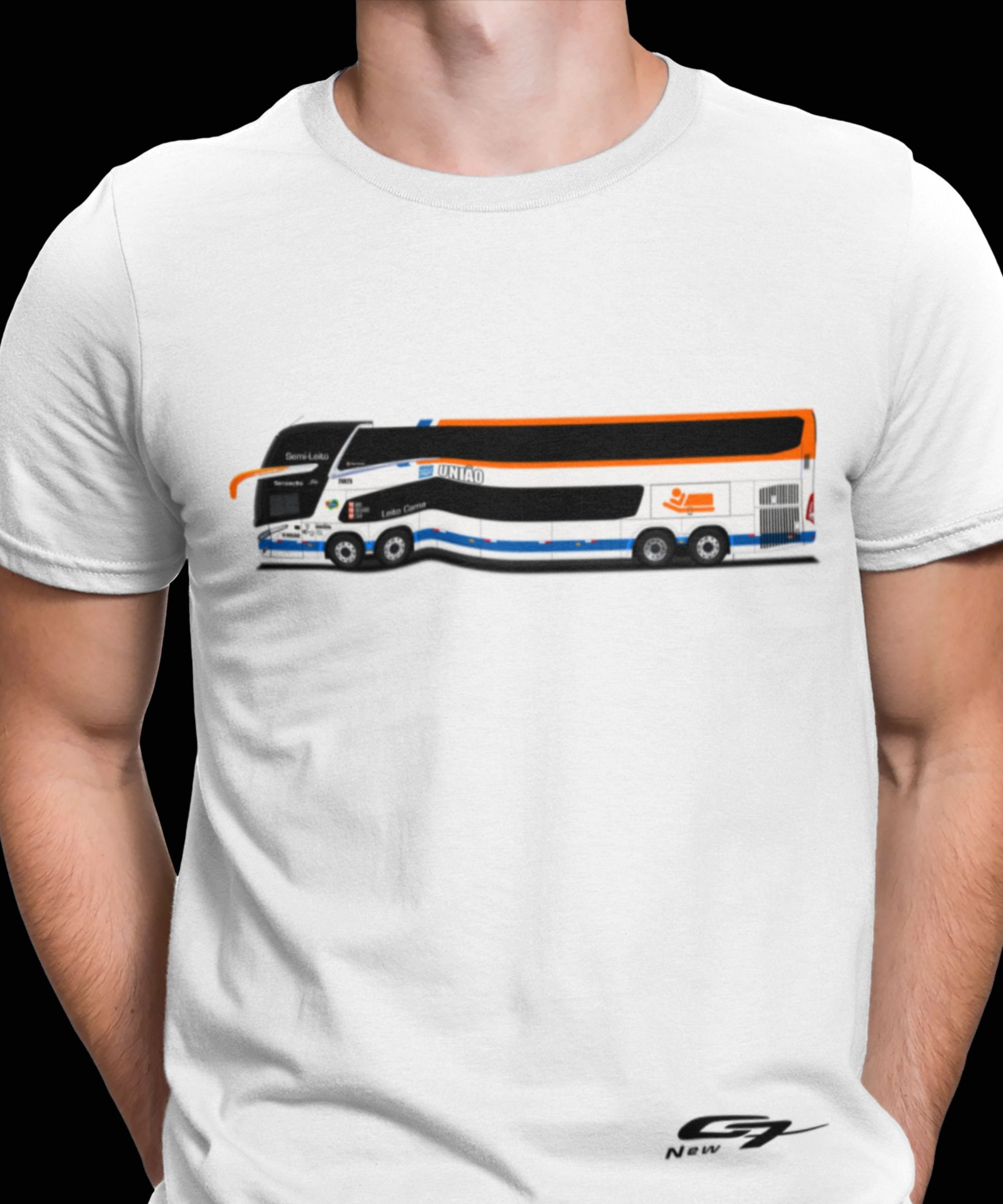 CAMISETA ÔNIBUS EXPRESSO UNIÃO MARCOPOLO NEW G7 