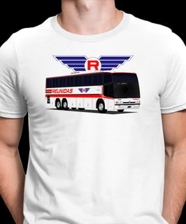 CAMISETA ÔNIBUS REUNIDAS CAÇADOR  MARCOPOLO PARADISO GV 1150 