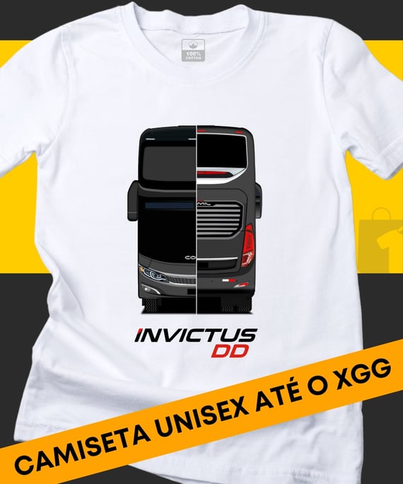 CAMISETA ÔNIBUS COMIL CAMPIONE INVICTUS DD