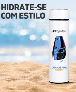 Nome do produto GARRAFA TÉRMICA ÔNIBUS GUANABARA TURISMO POPSTAR