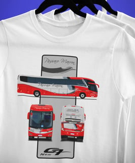 CAMISETA ÔNIBUS PASSARO MARROM (PÁSSARO MARRON) MARCOPOLO NEW G7