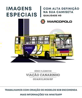 Nome do produto CAMISETA ÔNIBUS VIAÇÃO CANARINHO GUARULHOS 