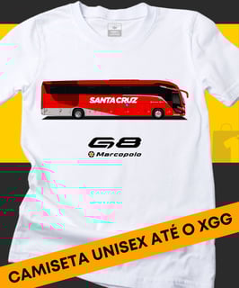 Nome do produto CAMISETA ÔNIBUS VIAÇÃO SANTA CRUZ MARCOPOLO G8