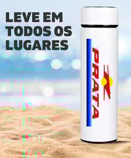 Nome do produto GARRAFA TÉRMICA EXPRESSO DE PRATA LOGOTIPO
