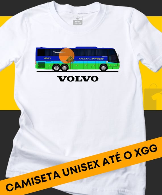 CAMISETA ÔNIBUS NACIONAL EXPRESSO COMIL GALLEGGIANTE VOLVO B12