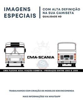 Nome do produto CANECA ÔNIBUS CMA FLECHA AZUL VIAÇÃO COMETA