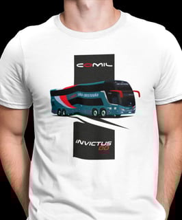Nome do produto CAMISETA ÔNIBUS VIAÇÃO CRISTOVÃO COMIL INVICTUS DD