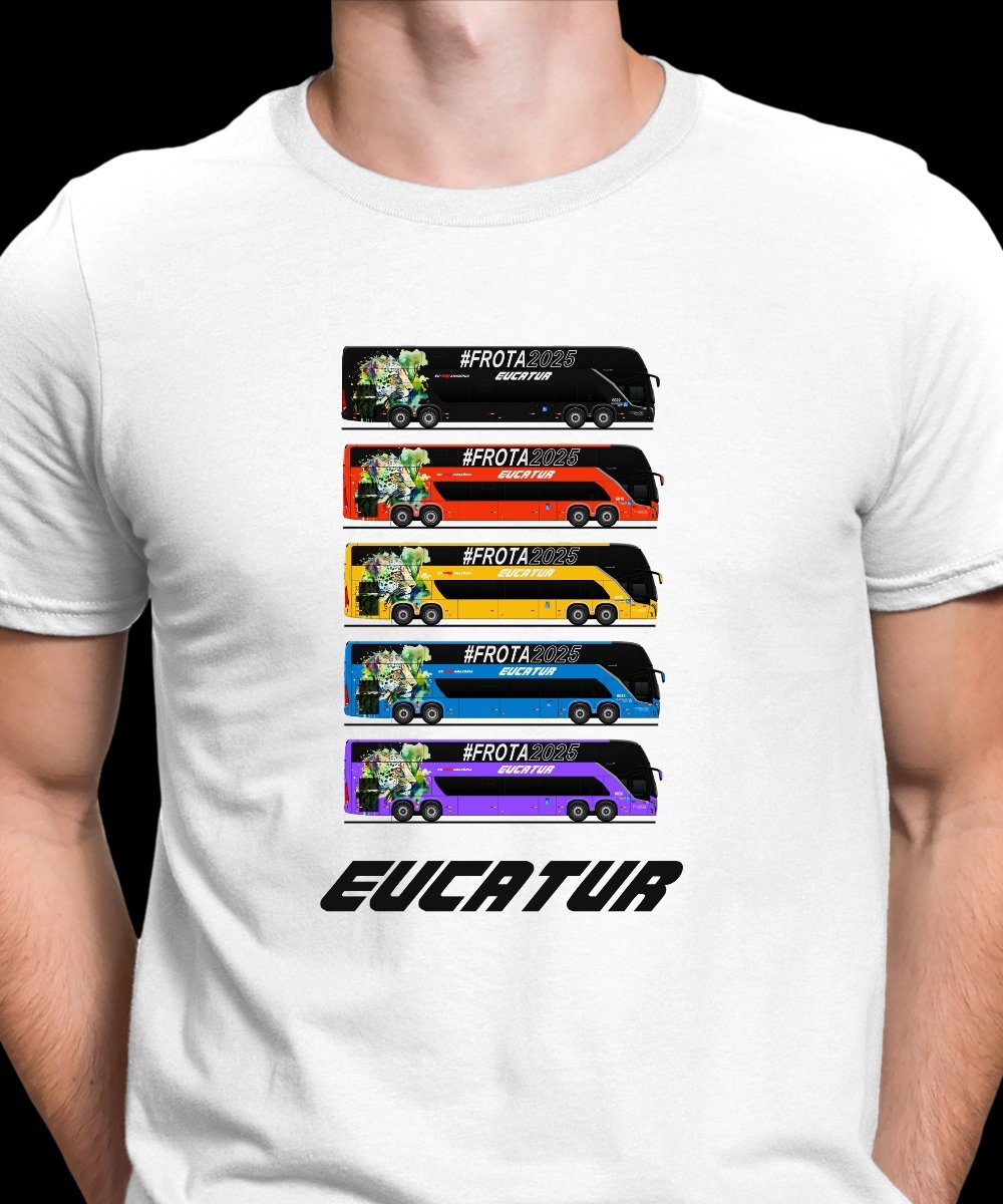 CAMISETA ÔNIBUS EUCATUR DOUBLE DECKER 2025 BUSSCAER