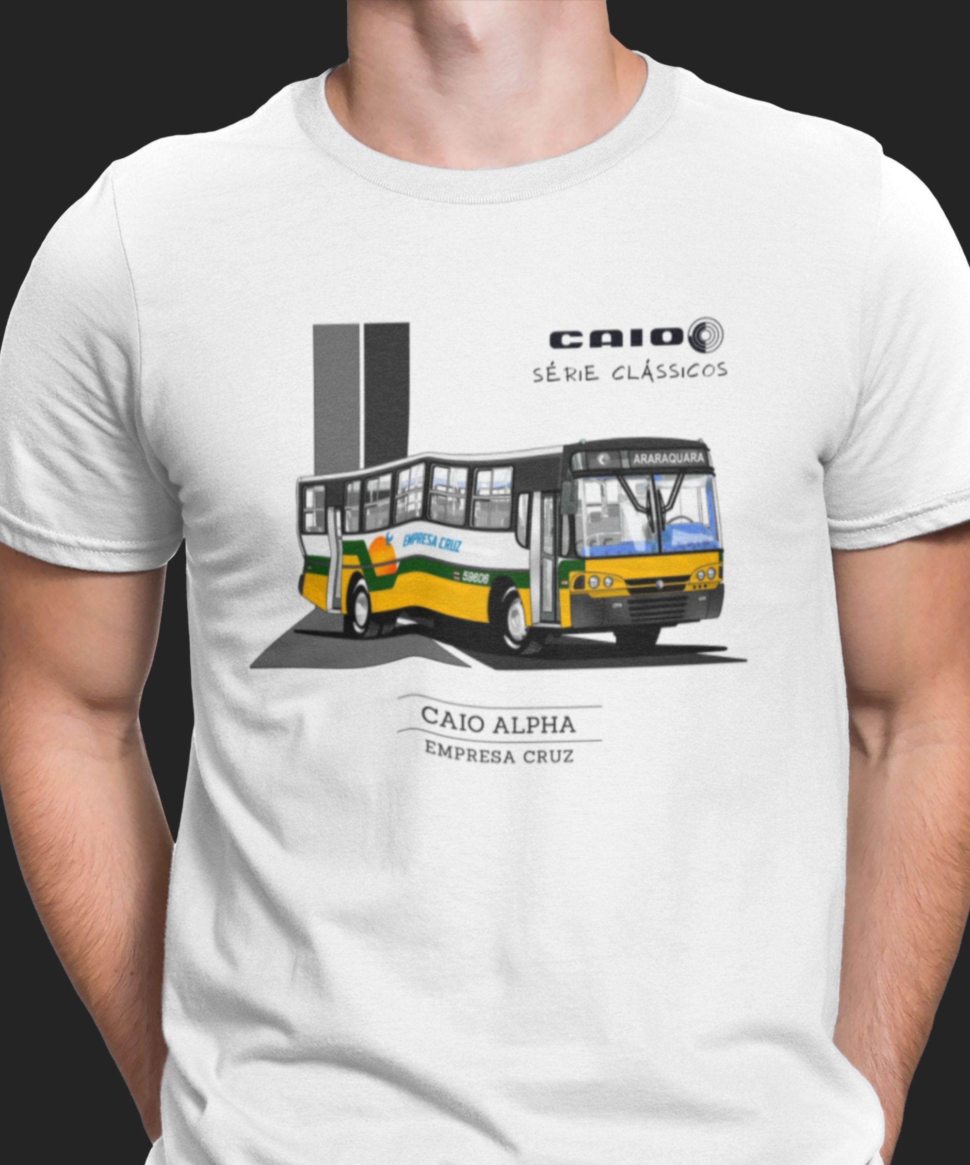 CAMISETA ÔNIBUS EMPRESA CRUZ (ARARAQUARA) CAIO ALPHA