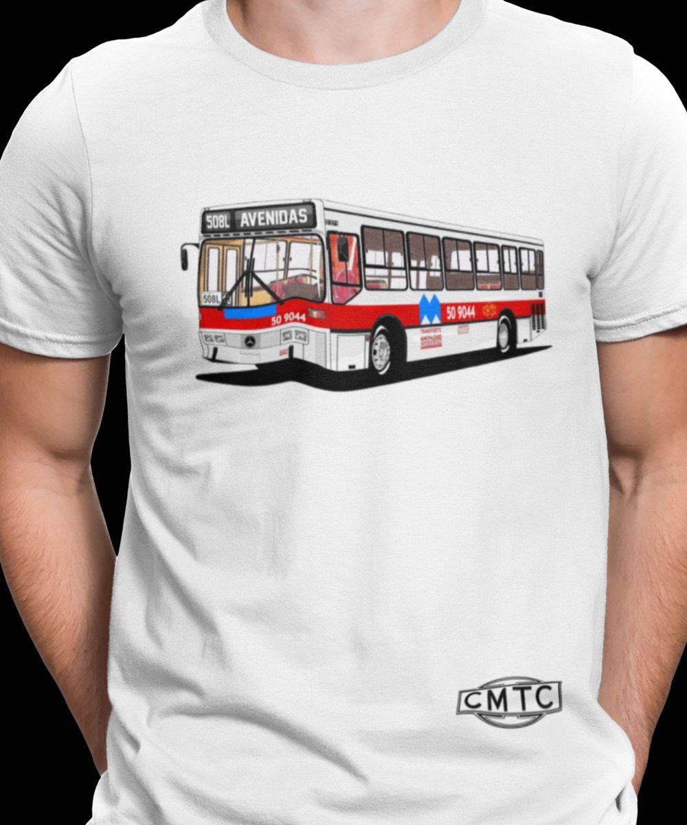 Nome do produto: CAMISETA ÔNIBUS CMTC | LINHA 508L AVENIDAS