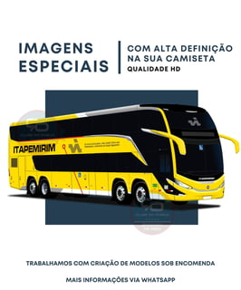 Nome do produto CAMISETA ÔNIBUS VIAÇÃO ITAPEMIRIM MARCOPOLO G8