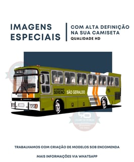Nome do produto CAMISETA ÔNIBUS VIAÇÃO SÃO GERALDO LEITO SERENO MARCOPOLO III