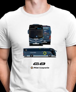 CAMISETA ÔNIBUS CIDADE SOL BAHIA MARCOPOLO G8 1200