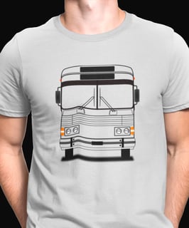 Nome do produto CAMISETA FRENTE E COSTAS ÔNIBUS COMETA FLECHA AZUL 
