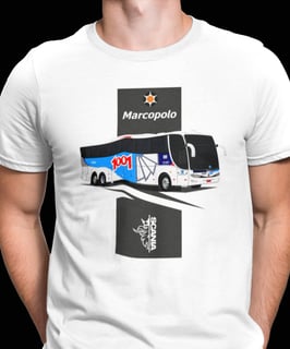 CAMISETA AUTO VIAÇÃO 1001 LEITO MARCOPOLO G6