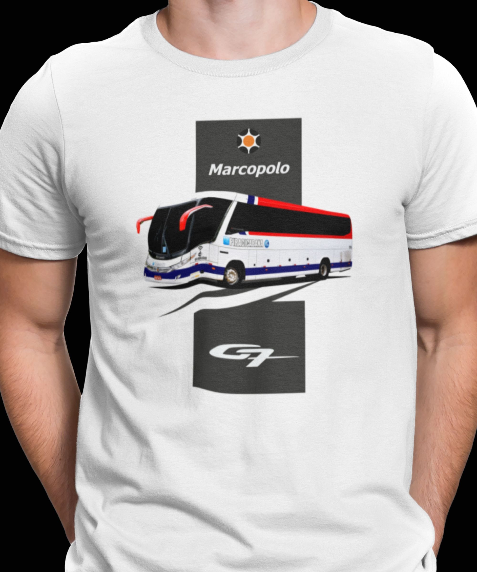 CAMISETA ÔNIBUS VIAÇÃO PIRACICABANA MARCOPOLO G7