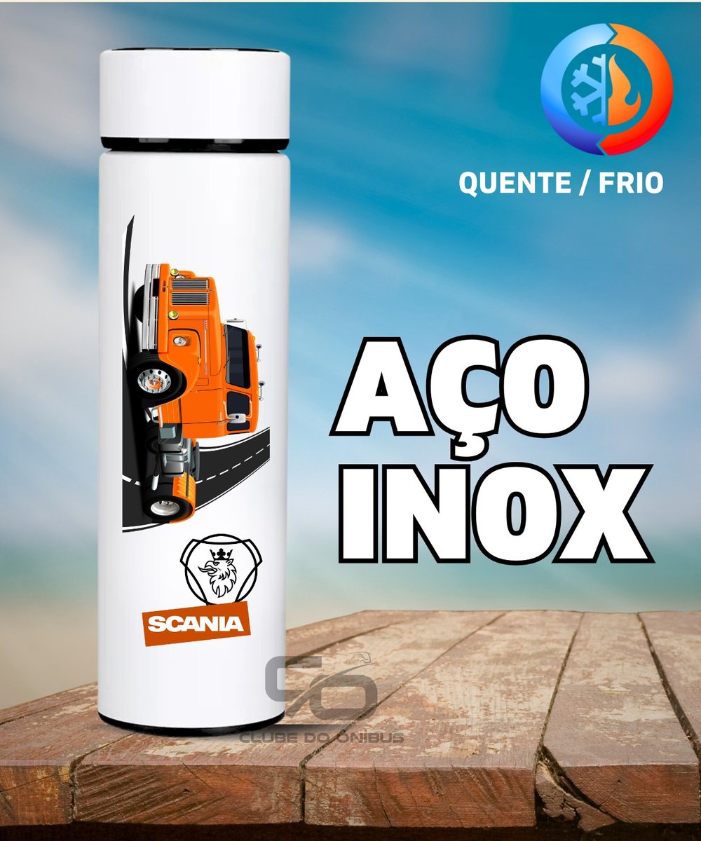 Nome do produto: GARRAFA TÉRMICA SCANIA JACARÉ 111 