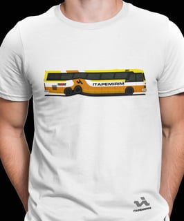 CAMISETA VIAÇÃO ITAPEMIRIM CIFERAL DINOSSAURO PRIMEIRO SERVIÇO TRIBUS 