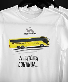 CAMISETA ÔNIBUS VIAÇÃO ITAPEMIRIM A HISTÓRIA CONTINUA