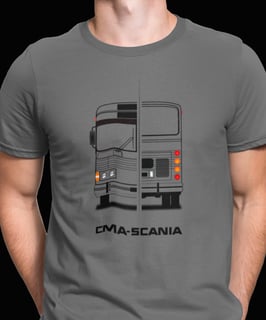 CAMISETA ÔNIBUS VIAÇÃO COMETA CMA FLECHA AZUL 