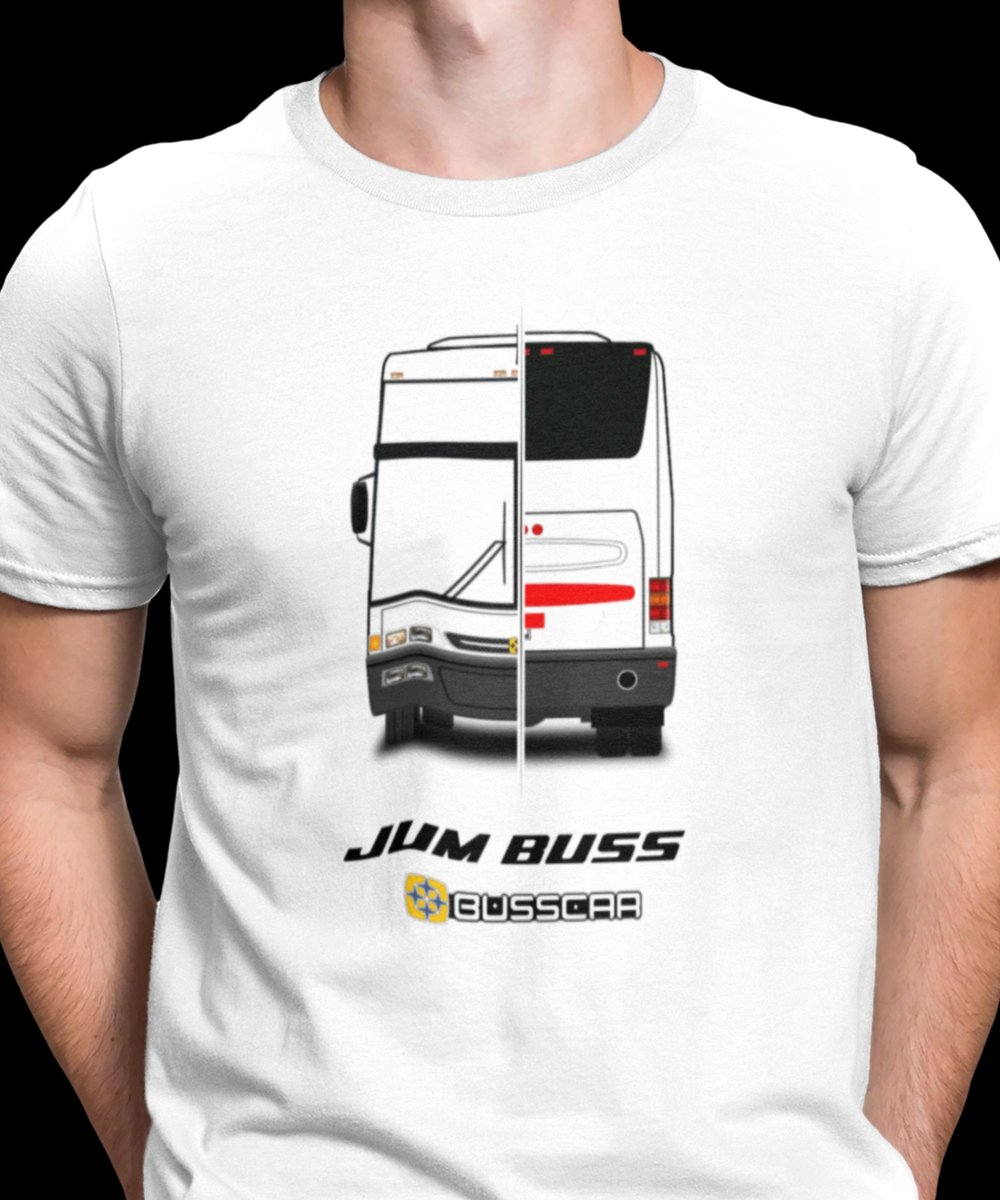 Nome do produto: CAMISETA ÔNIBUS BUSSCAR JUM BUSS
