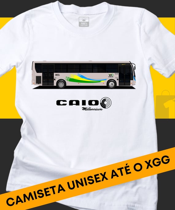 CAMISETA ÔNIBUS EROLES CAIO MILLENNIUM 