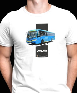 CAMISETA ÔNIBUS VIAÇÃO NOSSA SENHORA DO AMPARO (RJ) MARCOPOLO G8