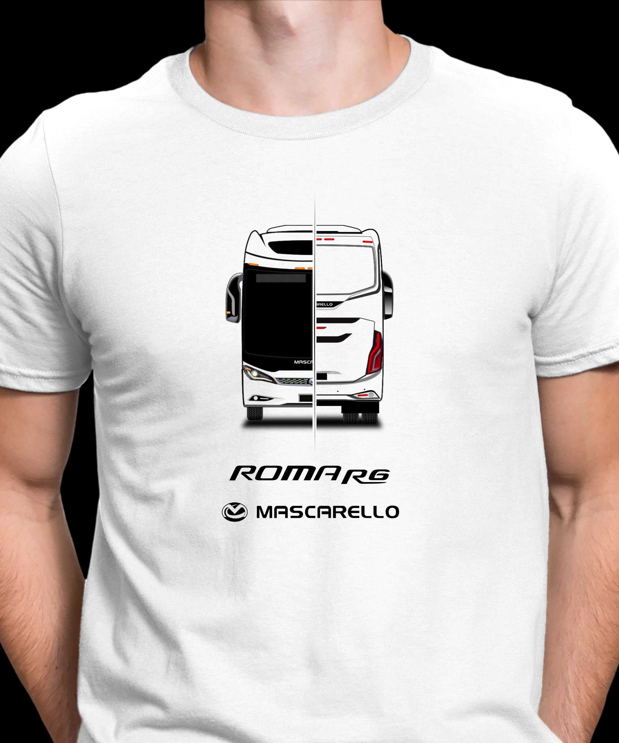 CAMISETA ÔNIBUS MASCARELLO ROMA R6 SÉRIE TRAÇOS