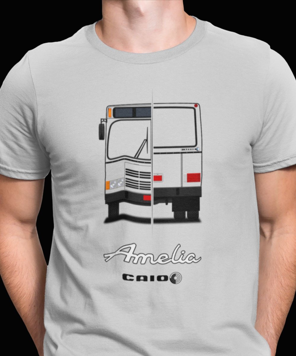 Nome do produto: CAMISETA ÔNIBUS CAIO AMÉLIA SÉRIE TRAÇOS