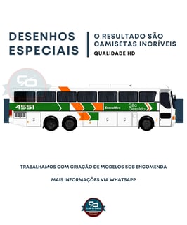Nome do produto CAMISETA ÔNIBUS VIAÇÃO SÃO GERALDO MONOBLOCO MERCEDES BENZ O-400RSD