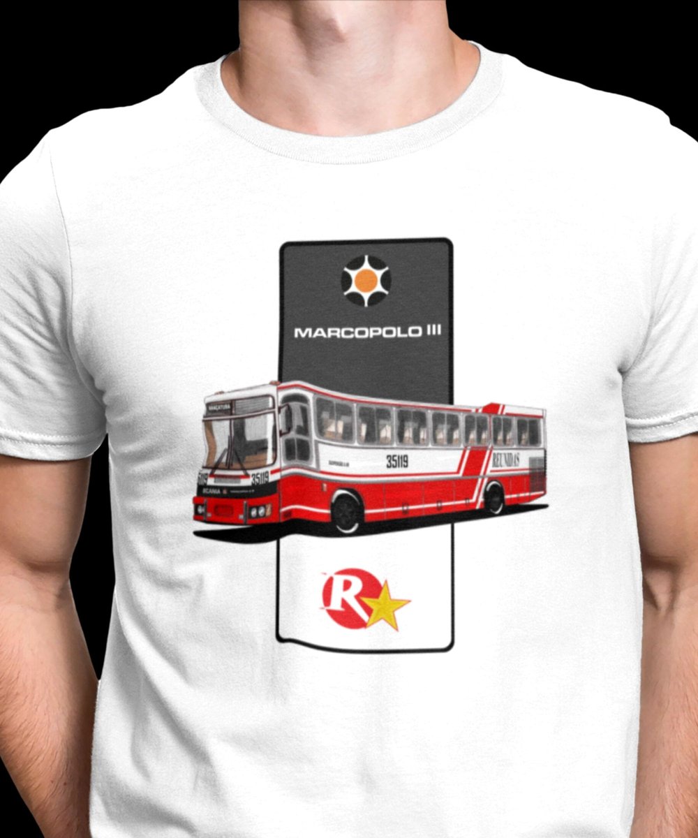 Nome do produto: CAMISETA ÔNIBUS REUNIDAS PAULISTA MARCOPOLO III