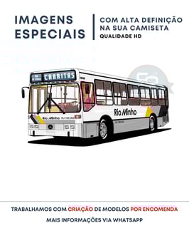 Nome do produto CAMISETA ÔNIBUS RIO MINHO (RJ) CHARITAS