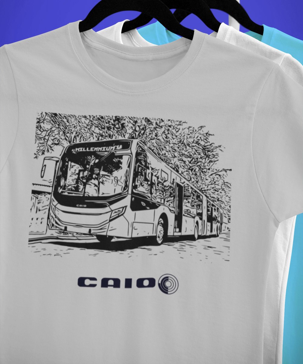 Nome do produto: CAMISETA ÔNIBUS CAIO MILLENNIUM ARTICULADO 