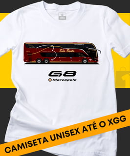 CAMISETA ÔNIBUS RODOVIÁRIO SÃO BENTO MARCOPOLO G8