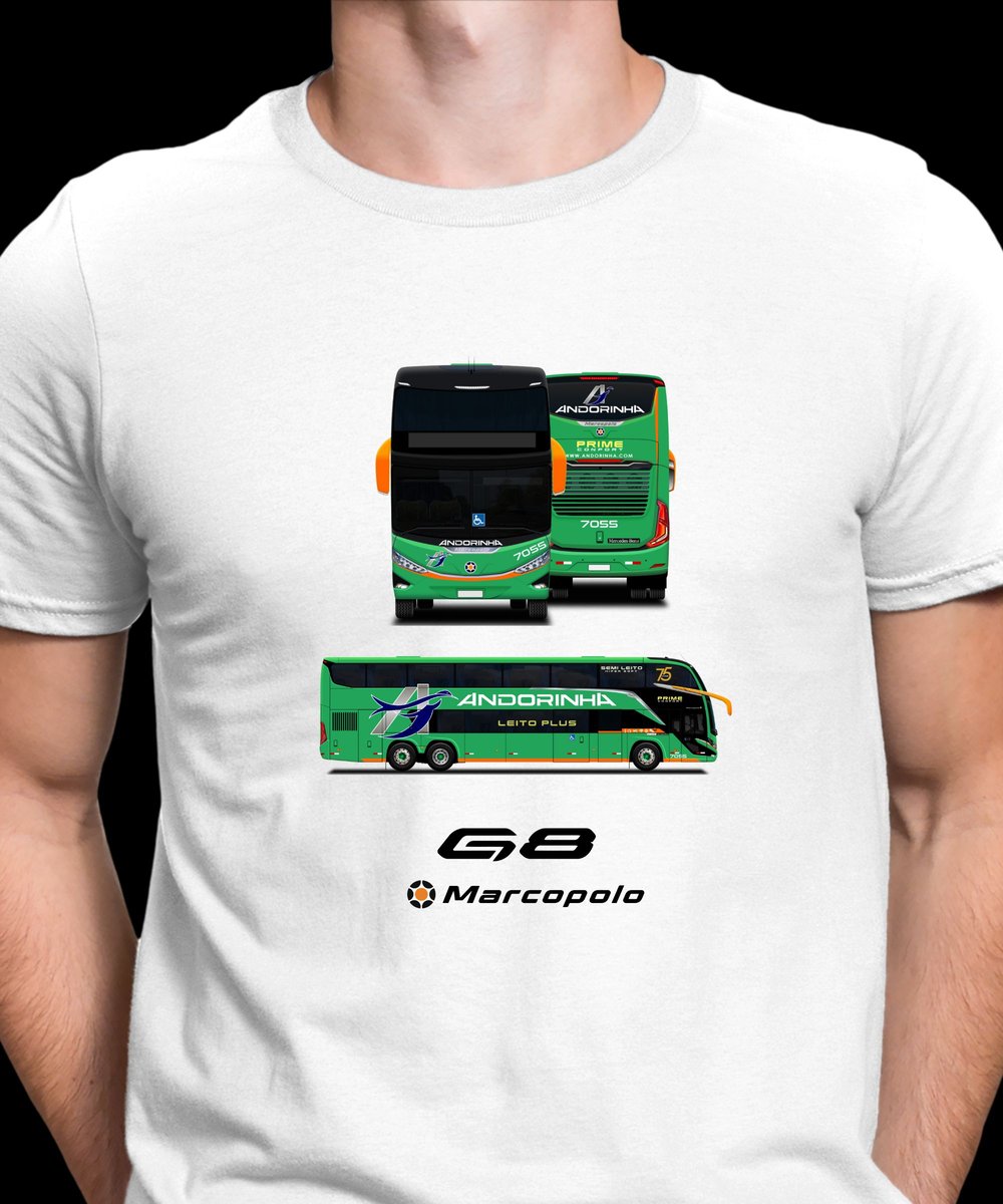 Nome do produto: CAMISETA ANDORINHA MARCOPOLO G8