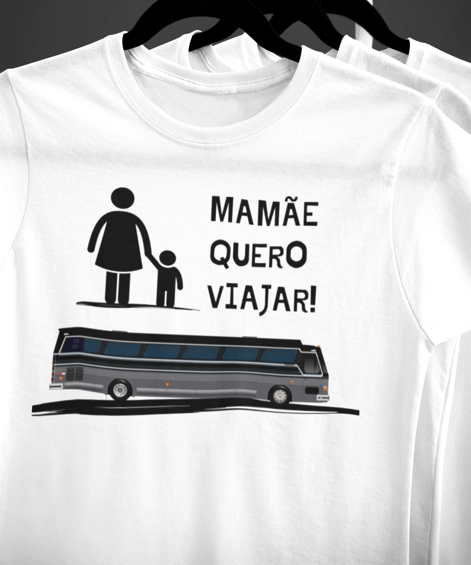 CAMISETA MAMÃE QUERO VIAJAR