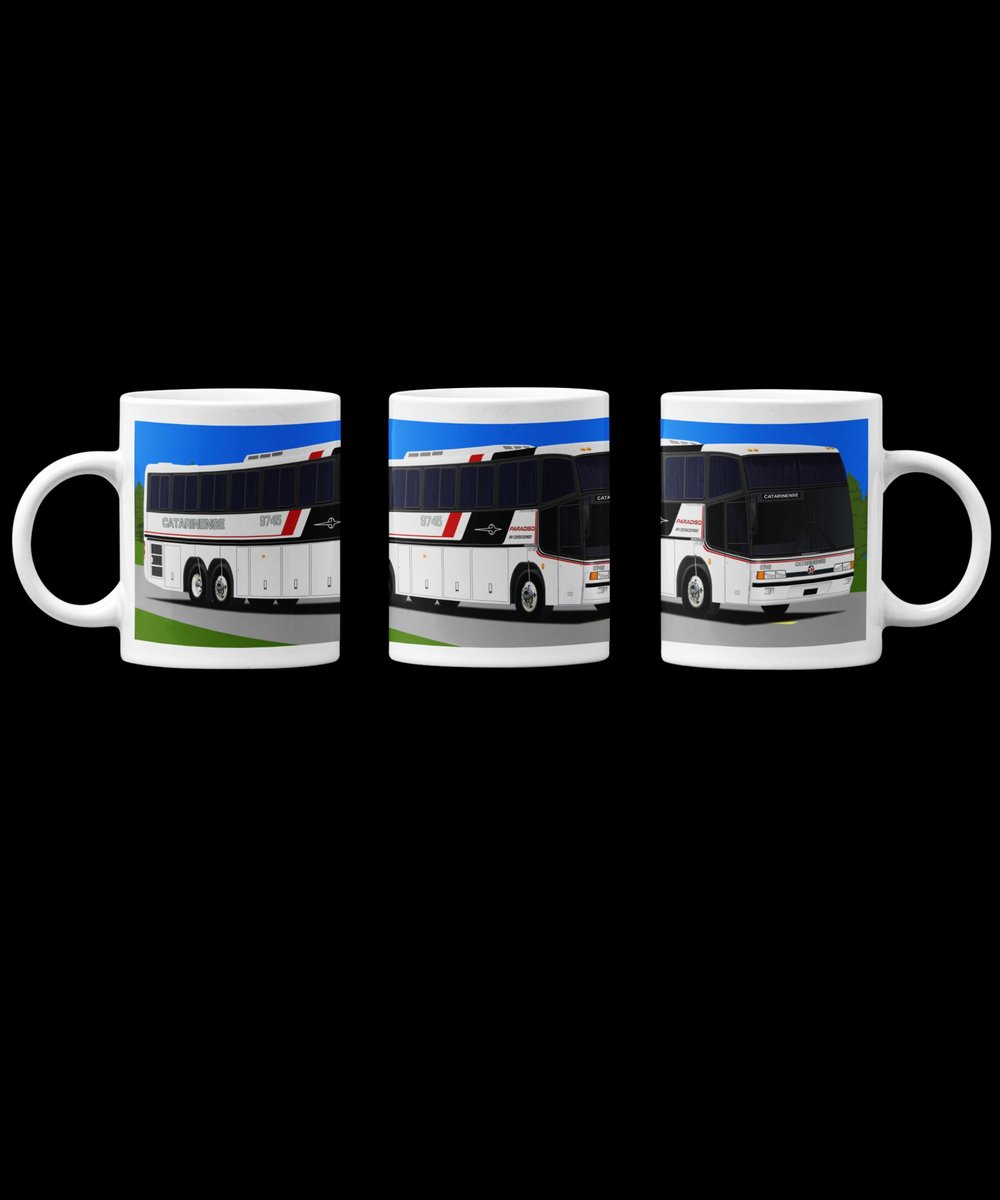 Nome do produto: CANECA VIAÇÃO CATARINENSE MARCOPOLO PARADISO GV 