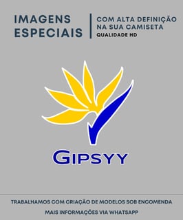 Nome do produto CAMISETA APLICATIVO GIPSYY