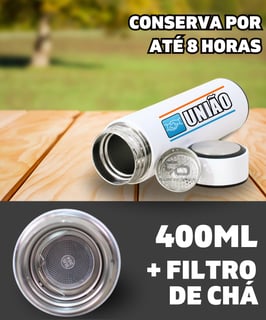 Nome do produto GARRAFA TÉRMICA EXPRESSO UNIÃO LOGOTIPO