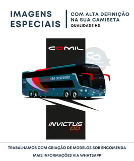 Nome do produto CAMISETA ÔNIBUS VIAÇÃO CRISTOVÃO COMIL INVICTUS DD