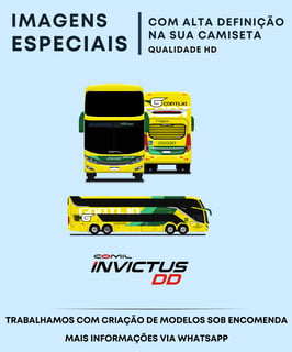 Nome do produto CAMISETA ÔNIBUS GONTIJO COMIL CAMPIONE INVICTUS DD 2023