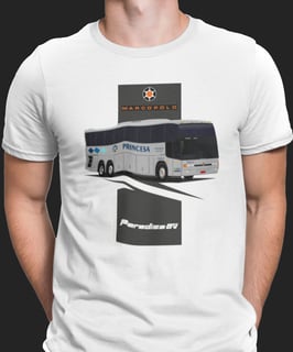 CAMISETA ÔNIBUS PRINCESA DO NORTE MARCOPOLO PARADISO GV 1150