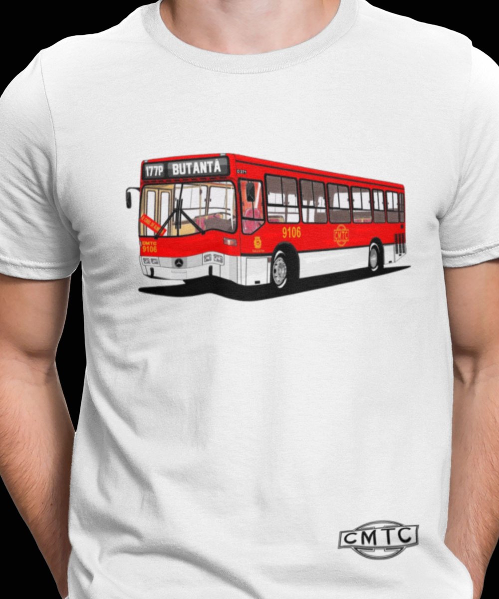 Nome do produto: CAMISETA ÔNIBUS CMTC | LINHA 177P BUTATÃ
